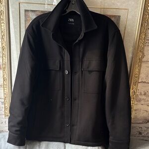 Zara Men's Classic Black workwear style Jacket